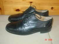 Halb-, Schnürschuh, Brogues, YORN, schwarz, Echtleder, Größe 42 Brandenburg - Reichenow-Möglin Vorschau