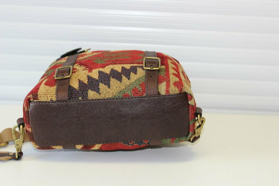 Fossil Emilia Rucksack Chevron Backpack Tasche Vintage Braun Bunt in Bayern Mittenwald kleinanzeigen