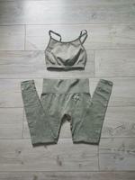 Gymshark Vital Seamless Leggins Flex Strappy SportBH khaki taupe Dresden - Pieschen Vorschau