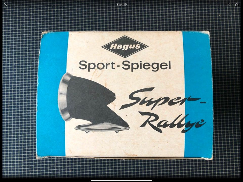 HAGUS Oldtimer Sport Spiegel Super- Rallye aus den 60/70ern in Rösrath