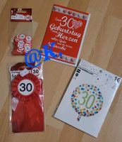 Dekoration zum 30. Geburtstag , Karte, Luftballon  Streudekor Saarland - Heusweiler Vorschau