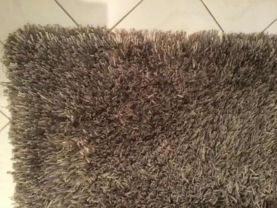 Teppich Vorleger Hochflor 1,40x0,70 silber grau taupe Läufer in München