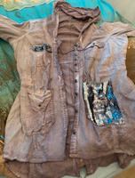 dreh die Long Jacke Rosenholz mit Glitzergröße 46 Hessen - Bad Homburg Vorschau