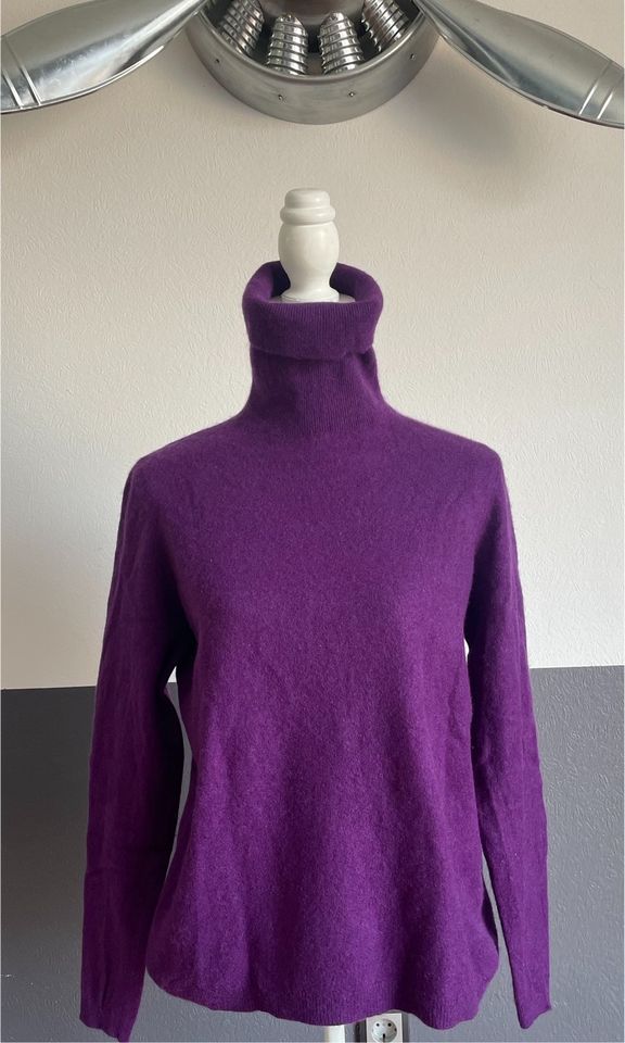 100% Kaschmir Cashmere RollkragenPullover Lila Winte Frühling M L in Winsen (Luhe)