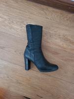 Italienische Stiefeletten Leder schwarz - Malu Bayern - Hausham Vorschau