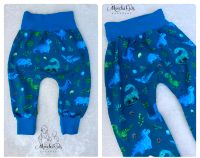 Dino Pumphose Mitwachshose blau MorchiKids handmade 74 80 92 104 Frankfurt am Main - Kalbach Vorschau