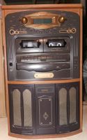 Treton 4-in-1 Hifi-Turm Retro MC LP CD Radio Holzoptik Nostalgie Sachsen - Brandis Vorschau