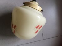 Vintage Retrolampe beige/orangerot Baden-Württemberg - Öhringen Vorschau