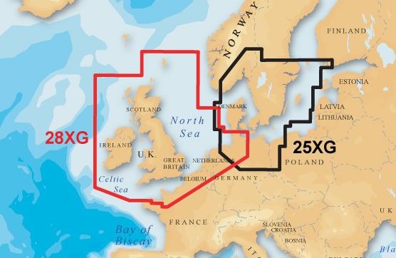 NAVIONICS 25XG Compact Flash 256MB Sweden S-Germany !!!TOP!!! in Hamburg