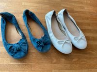 Unisa Gr.36 weiß Leder  und blau Wildleder Ballerinas Bayern - Neu Ulm Vorschau