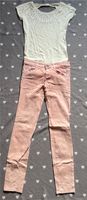 Zara jeans hose rosa rose strickkleid Perlen Weiss 36 S Bayern - Kempten Vorschau