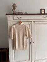 Hessnatur Alpaka Kurzarmpullover Beige Wolle 34 XS NP 170€ neu Stuttgart - Stuttgart-Ost Vorschau