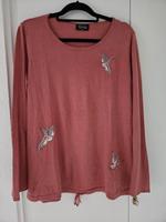 Pullover Gina Gr.46 Apricot Lachs Sweater Pulli Shirt Stickerei Kreis Pinneberg - Ellerbek Vorschau