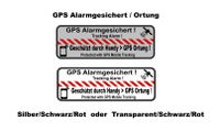 Aufkleber GPS Alarmgesichert / Ortung 4 Stück Niedersachsen - Bad Zwischenahn Vorschau