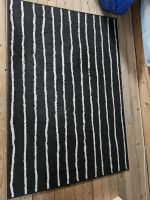 Teppich Schwarz Weiß gestreift 195x132cm Ikea Niedersachsen - Bohmte Vorschau