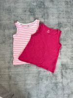 2x Sommer-Top Gr 122 128 Organic Cotton Shirts Pink Neon München - Au-Haidhausen Vorschau