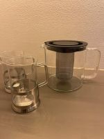 Glas Teekanne mit zwei Glastassen/ Becher München - Altstadt-Lehel Vorschau