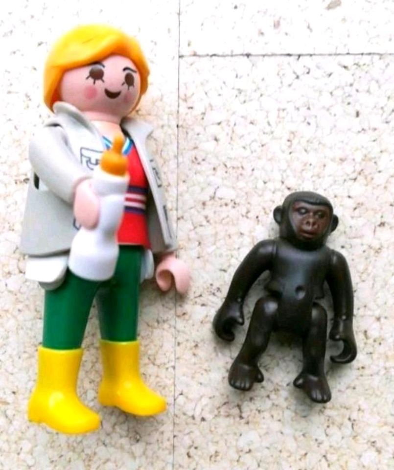 Playmobil special 4757, Tierpflegerin m. Gorilla Baby, wie neu in Sigmaringen