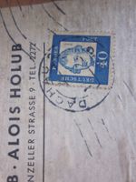 Briefmarke und sehr alte Schachtel Schleswig-Holstein - Tappendorf Vorschau