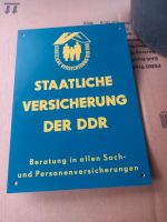 Schild staatliche Versicherung der DDR original Rostock - Brinckmansdorf Vorschau