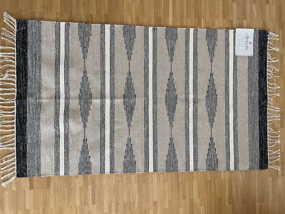 Teppich 91x152 Wohnzimmerteppich Handmade Läufer Flurteppich Rug in Frankfurt am Main