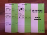 1967 Fiat Programm Nr.41 Prospekt Preisliste deutsch Hessen - Kassel Vorschau