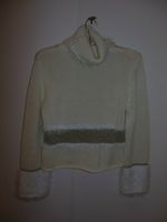 DAMENPULLOVER EXCLUSIV IN WEISS-CREME-GOLD-TÖNEN, APART, NEU! 38 Düsseldorf - Oberbilk Vorschau