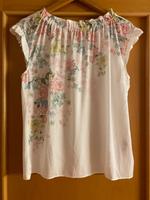 Feine, leichte Bluse von Orsay, Gr. L, Weiß mit Blumenmuster Bayern - Wiesent Vorschau