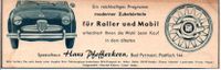 Pfefferkorn - Zubehör für Roller + Mobile Werbung Reklame 1957 Baden-Württemberg - Steinen Vorschau