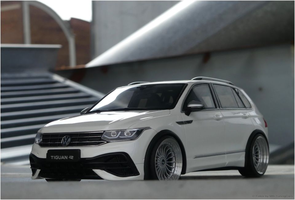 1:18 VW Tiguan R-Line in Weiß Edition mit MBTC Alu-Räder in Weimar