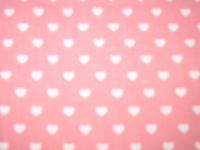 Patchworkstoff rosa m weißen Herzchen 104 x 148 cm Nordrhein-Westfalen - Jüchen Vorschau