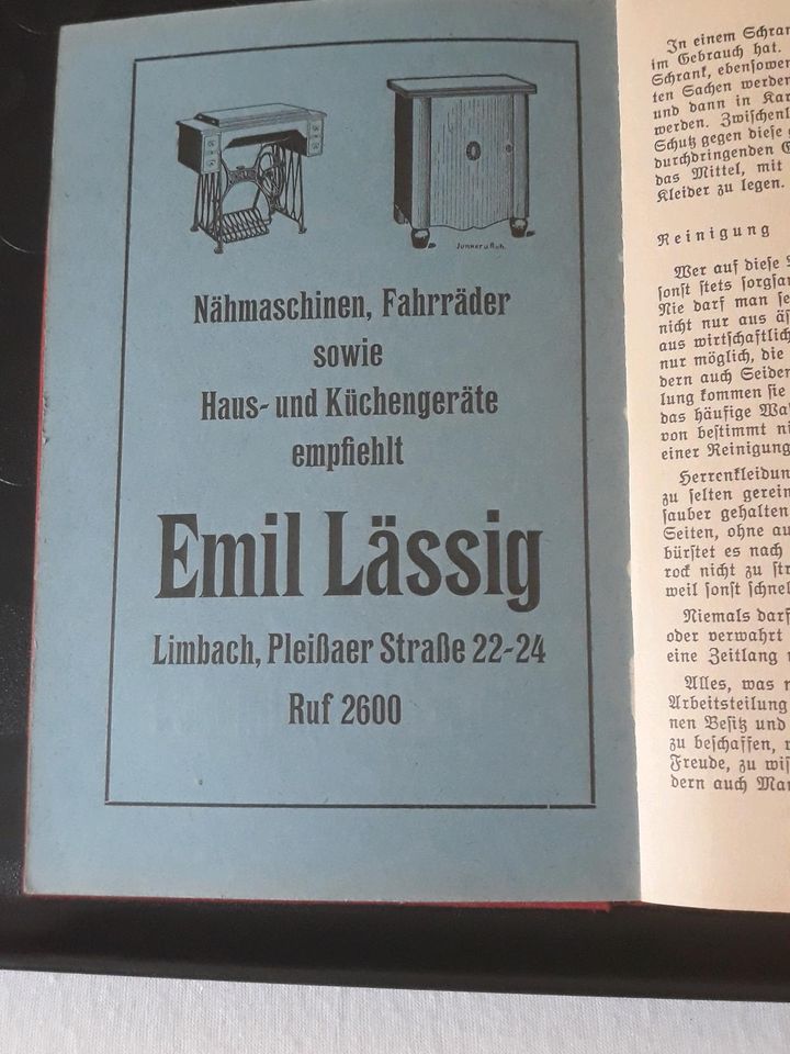 Buch  'Hausbuch für die deutsche Familie' Ausgabe Limbach in Limbach-Oberfrohna