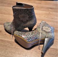 Dogo Schuhe, Dogo Stiefeletten, Highheels, Florales Muster Bayern - Fichtelberg Vorschau