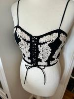 H&M Top Bustier schwarz beige Gr. S Berlin - Spandau Vorschau