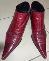 Buffalo Stiefeletten Ankle Booties rot Leder Gr. 39 sehr spitz Schleswig-Holstein - Glinde Vorschau