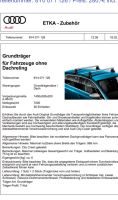 ORIGINAL AUDI A3 Sportback ab 2020 Grundträger 2x genutzt NP:280 Niedersachsen - Isernhagen Vorschau