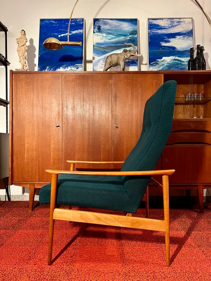 Mid Century easy chair Cherry Sessel 1960 vintige Danish Design in Schorndorf