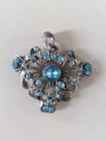 Kettenanhänger blau Altsilber Modeschmuck * Nordrhein-Westfalen - Grevenbroich Vorschau