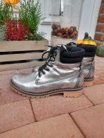 Tamaris active Echtleder Boots Gr. 41 Silber Stiefeletten Stiefel Schleswig-Holstein - Preetz Vorschau