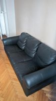 Leder Sofa schwarz 3 Sitzer München - Laim Vorschau