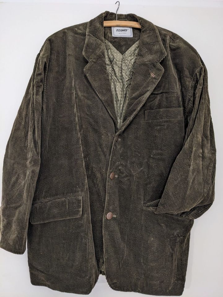 Jacke, Jacket, Sakko Rosner Cord Gr. 52 dunkelgrün in Berlin