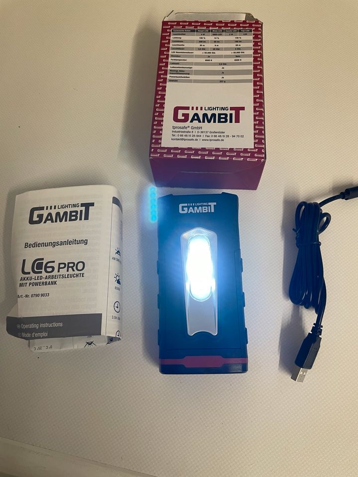 Gambit LC6 Pro LED Arbeitsleuchte/Akkuleuchte in Menden
