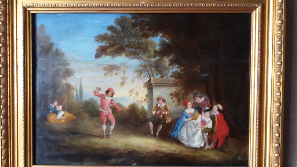 Gemälde,Ölgemälde,Tafelbild n.Antoine Watteau u.a. in Torgau