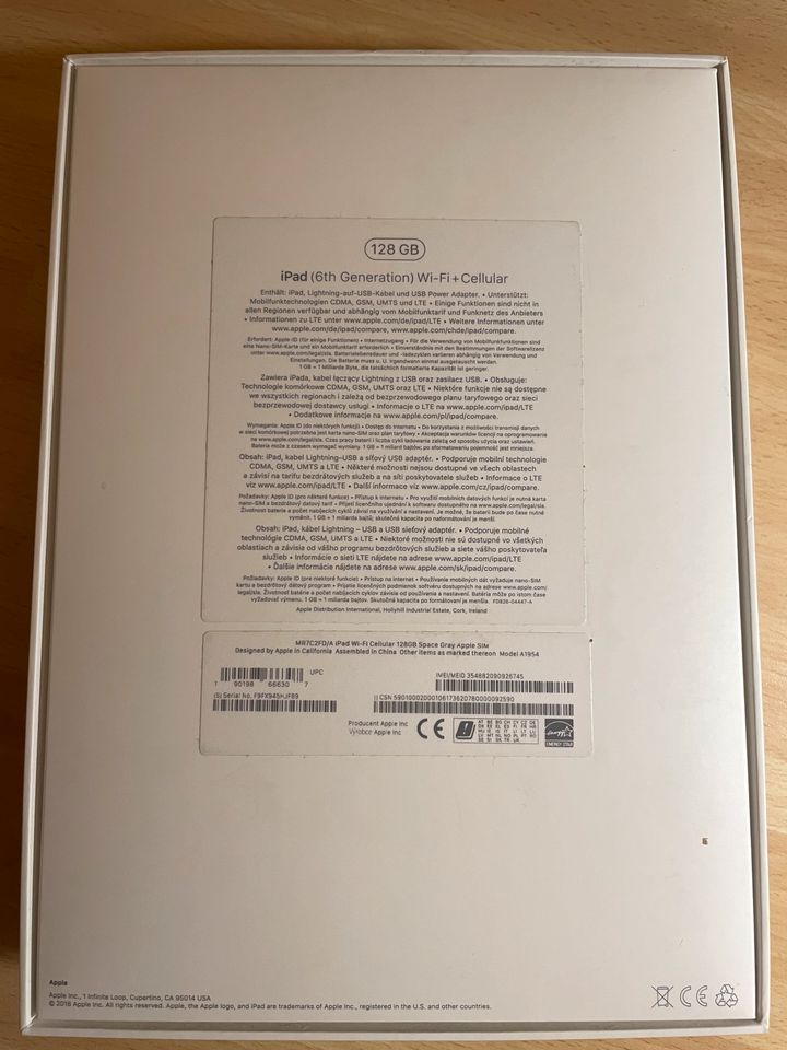 iPad 6 - 128 GB - Nur Verpackung! in Löhne