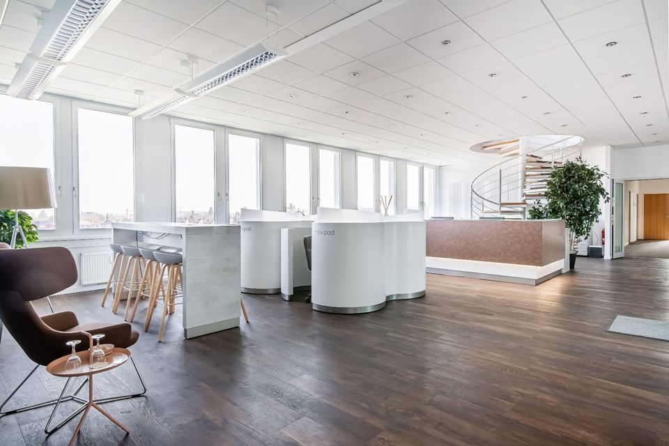 Coworking-Bereich in Regus STEP in Stuttgart