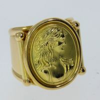 Wert 1720€ Gold Ring Relief Frau 750/18K offen pdddd 31556 Düsseldorf - Friedrichstadt Vorschau