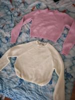 Crop pullover pulli weiß pink weich xxs xs 32 34 Bayern - Moorenweis Vorschau