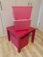 IKEA Set Lack Tisch, Vessla Boxen mit Deckel und Dröna Box PINK Nordrhein-Westfalen - Leverkusen Vorschau