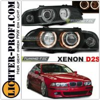 Xenon Angel Eyes Scheinwerfer schwarz für Bmw 5er E39 BJ 95 - 00 Hessen - Calden Vorschau