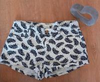 H&M Damen Kurze Jeanshose only Shorts weiß Blätter gr 38 wie neu Bayern - Sand a. Main Vorschau